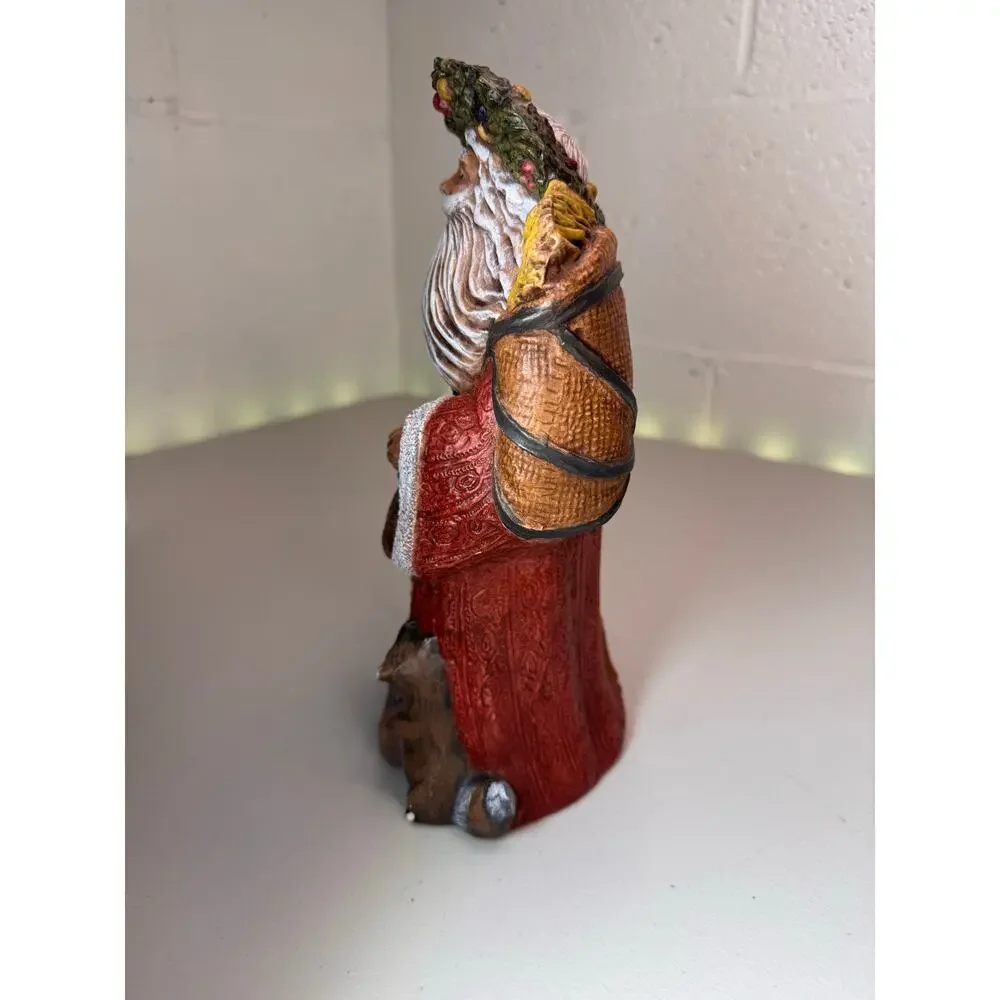 vintage 1993 Garry Sharpe Gare woodland Santa ceramic figurine 9.5”